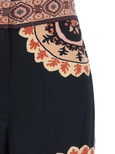 Bash Printed Casual Pants In Black