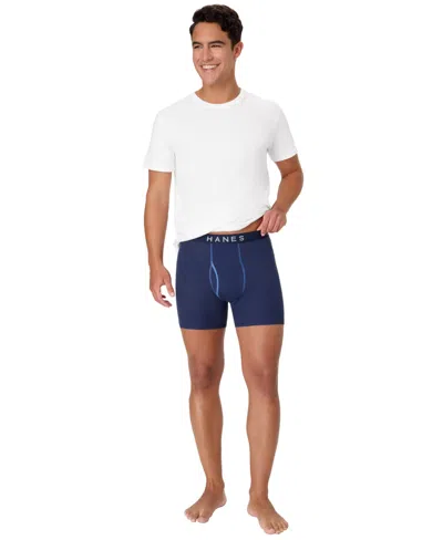 Hanes Men's Ultimate Ringer Boxer Briefs, 4-pack In Multi