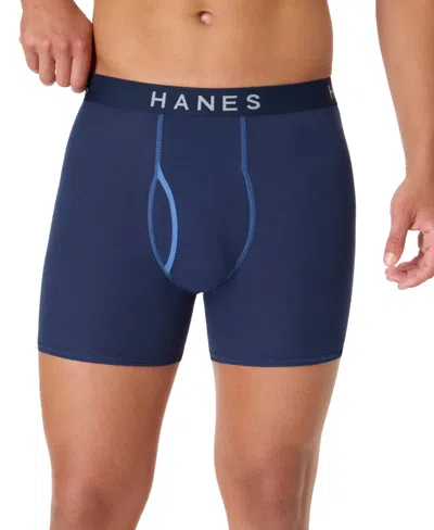 Hanes Men's Ultimate Ringer Boxer Briefs, 4-pack In Multi