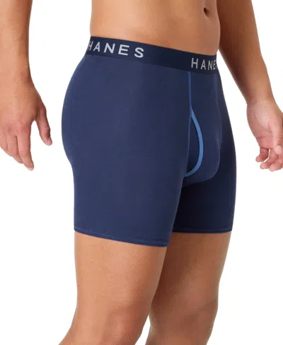 Hanes Men's Ultimate Ringer Boxer Briefs, 4-pack In Multi