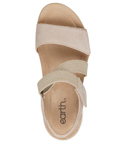 Earth Wide Width Reston Sandal In Neutral