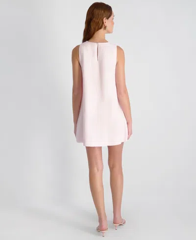 French Connection Cooper Linen Sleeveless Mini Dress In Pink