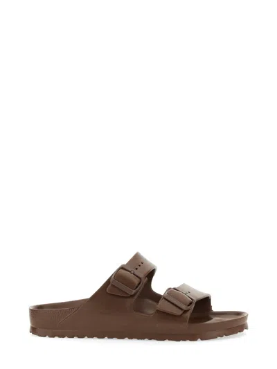Birkenstock Arizona Essentials Slide Sandal In Brown