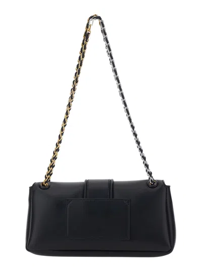 Jacquemus Le Bambino Chaine Nappa Leather Shoulder Bag In Black