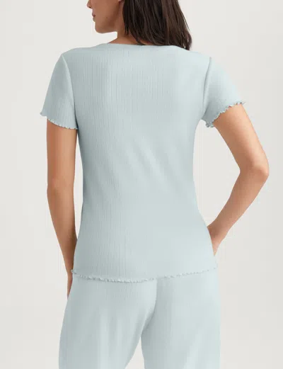 Tommy John Women's Pointelle Rib T-shirt In White