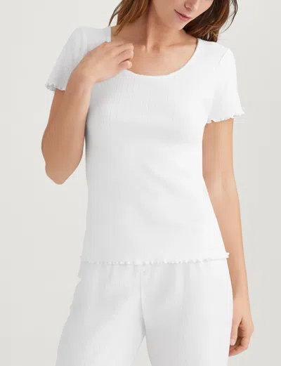 Tommy John Women's Pointelle Rib T-shirt In Pink