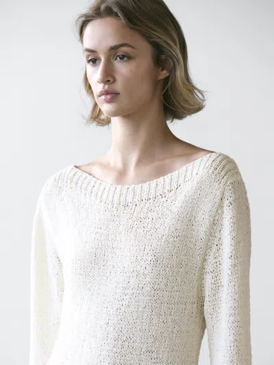 Massimo Dutti Asymmetric Midi Dress With Contrast Detail In Orange