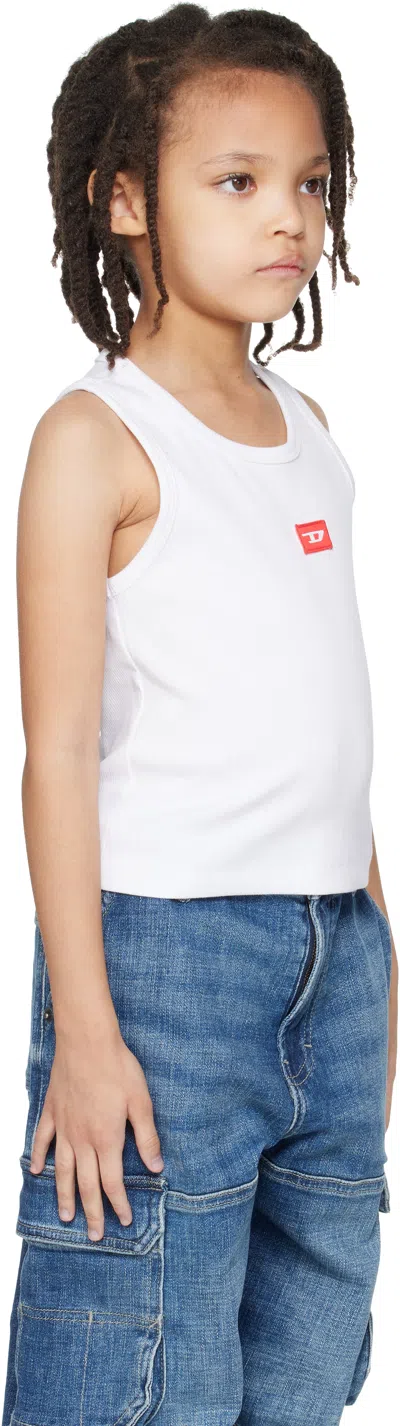 Diesel T-shirt Mit Logo-patch In White