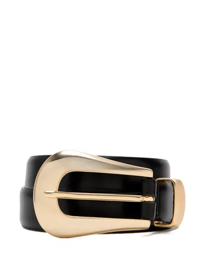 Dehanche Colette Leather Belt In Black