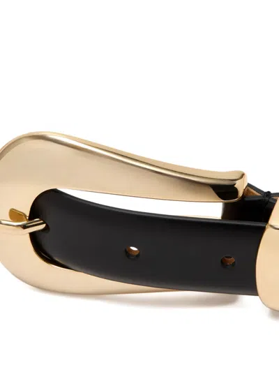 Dehanche Colette Leather Belt In Black
