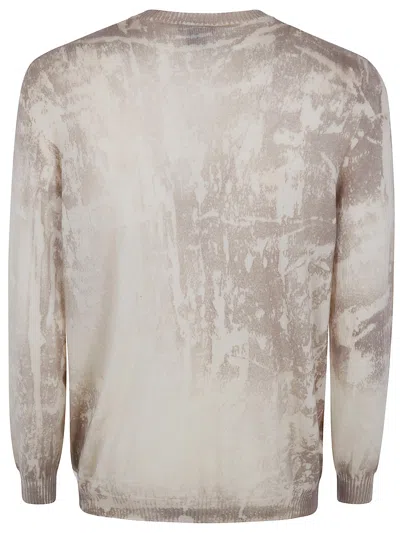 Avant Toi Patterned Sweater In Neutral