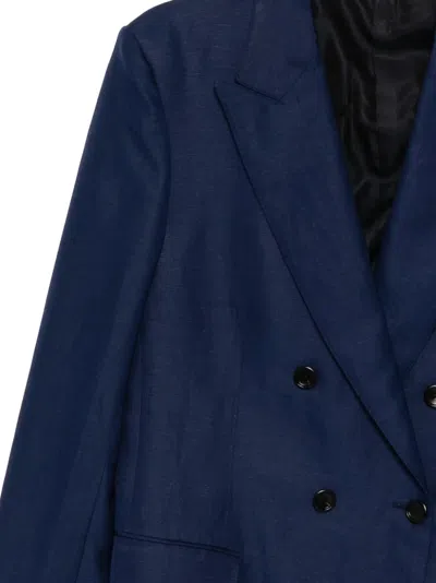 Tom Ford Double-breasted Blazer In Blue