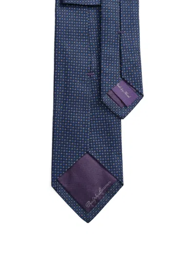 Ralph Lauren Patterned Tie In Blue