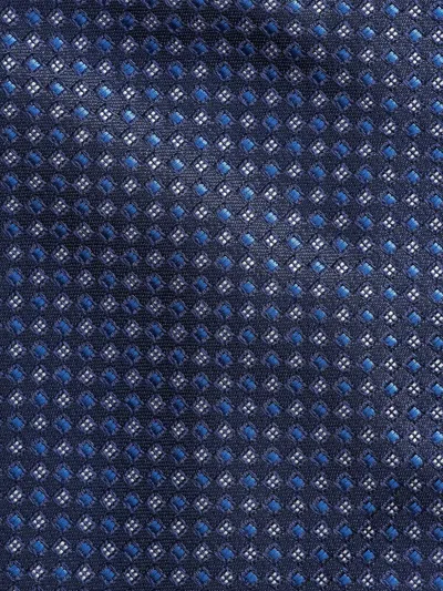 Ralph Lauren Patterned Tie In Blue