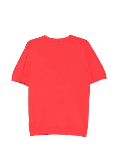 Manuel Ritz T-shirt Mit Rundem Ausschnitt In Red