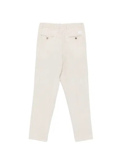 Manuel Ritz Beige Drawstring Trousers In Neutral
