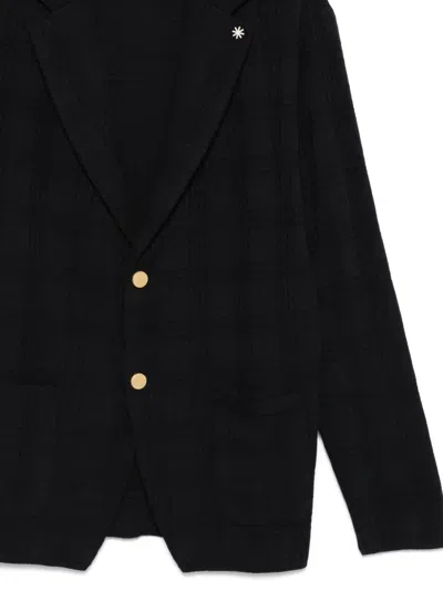 Manuel Ritz Single-breasted Blazer In Black