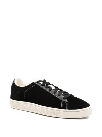 Puma Suede Icons Logo-detail Sneakers In Black