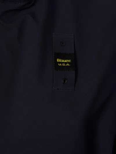 Blauer Anson Zip-up Bomber Jacket In Blue