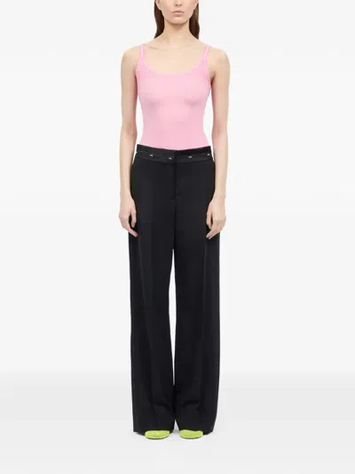 Msgm Embellished Trousers In Black