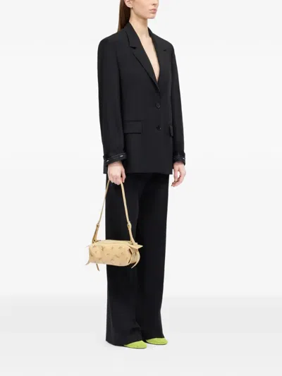 Msgm Embellished Trousers In Black