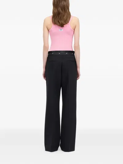 Msgm Embellished Trousers In Black