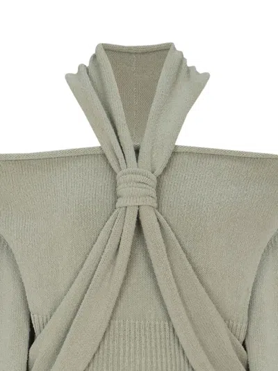 Balmain Langärmeliger Pullover In Green