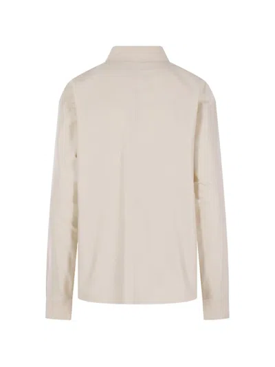 Dušan Buttoned Pocket Coat In Neutral
