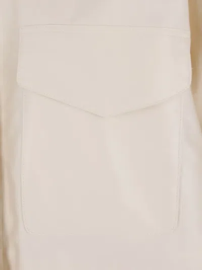 Dušan Buttoned Pocket Coat In Neutral