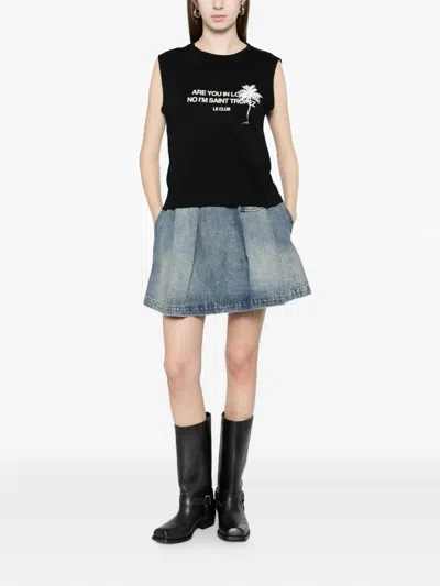 Elite Pullunder Mit Palmenmotiv In Black