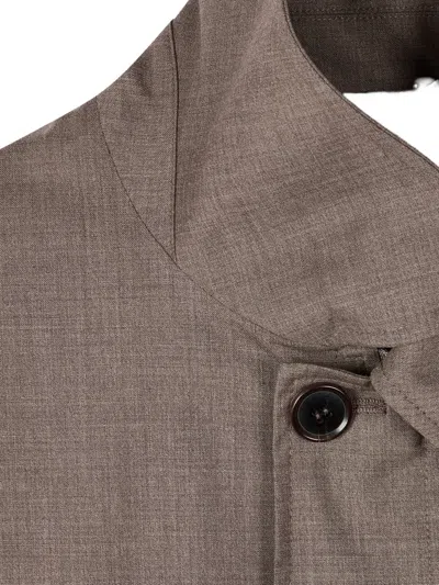 Paul Smith Button Wool Coat In Orange