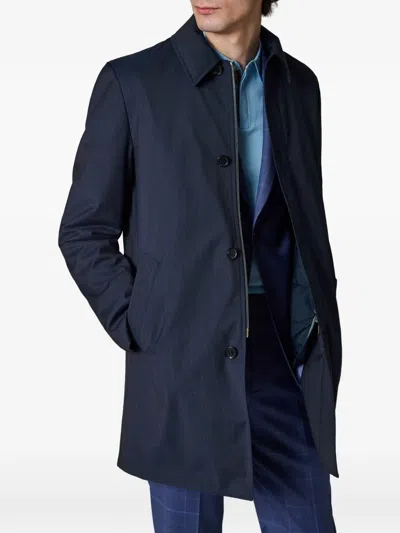 Paul Smith Buttoned Coat In Pattern