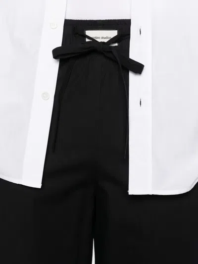 Entire Studios Drawstring Trousers In Black
