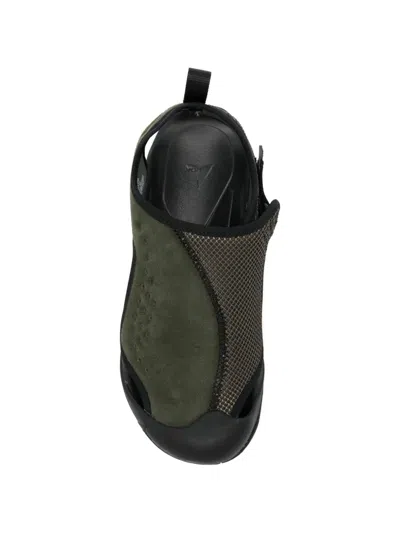 Roa Arpy Mesh Microfiber Functional Sandals In Green