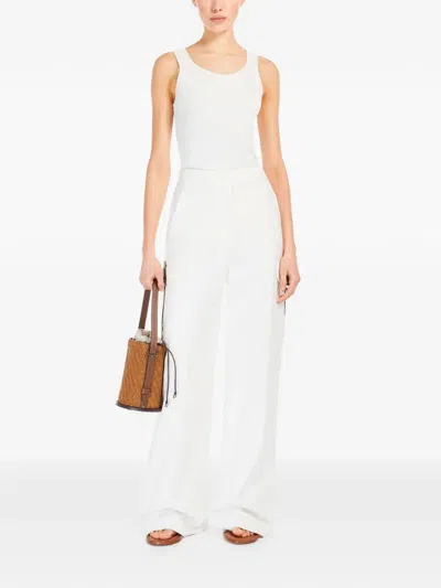 Max Mara Geripptes Tanktop In Gray