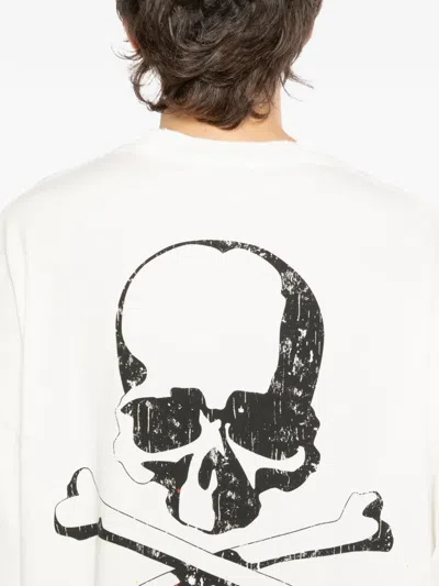 Mastermind Japan Paint-splash T-shirt In White