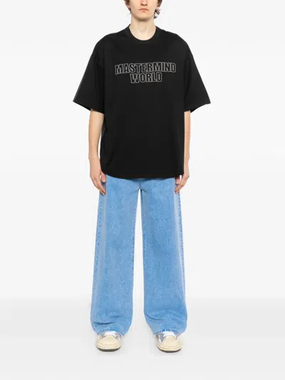 Mastermind Japan Striped T-shirt In Black