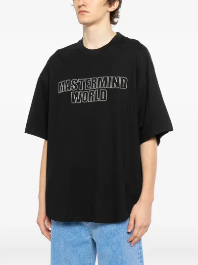Mastermind Japan Striped T-shirt In Black