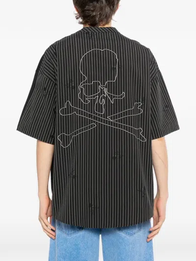 Mastermind Japan Striped T-shirt In Black