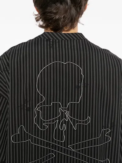 Mastermind Japan Striped T-shirt In Black
