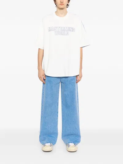 Mastermind Japan Striped T-shirt In White