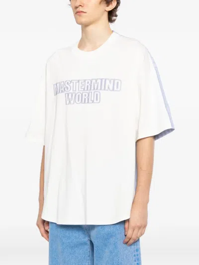 Mastermind Japan Striped T-shirt In White