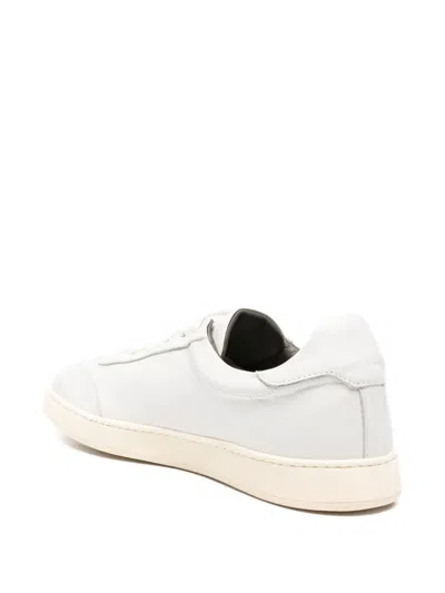 Corneliani Leather Sneakers In White