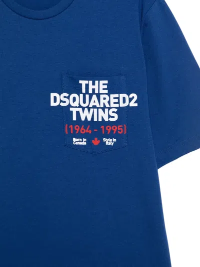 Dsquared2 Chest-pocket T-shirt In Blue