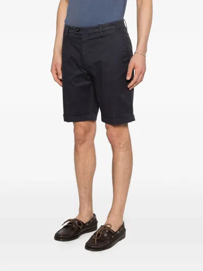 Corneliani Cuffed Shorts In Blue