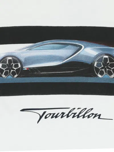 Bugatti T-shirt Mit Print In White