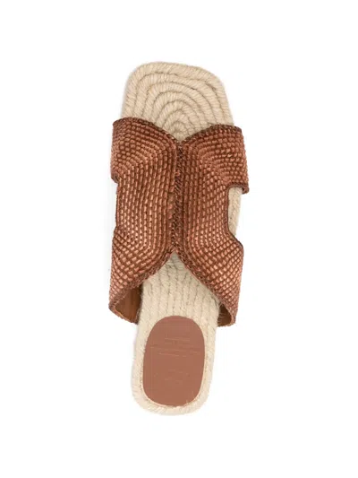 Castañer Pura Woven Flat Espadrilles In Multi