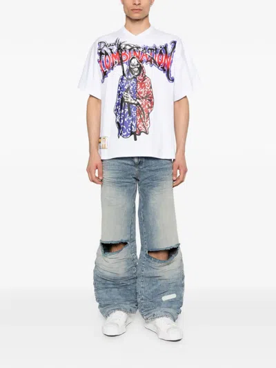 Pdf Graphic-print T-shirt In White