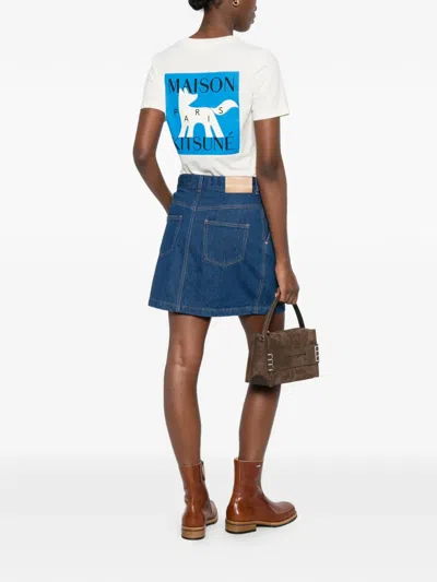 Maison Kitsuné Printed T-shirt In Neutral