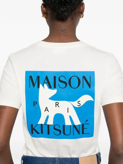Maison Kitsuné Printed T-shirt In Neutral